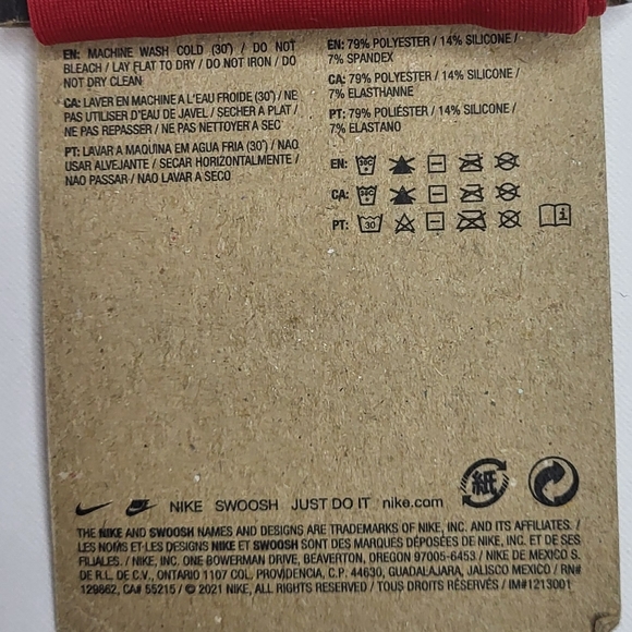 Nike NIP Unisex Red Dri-Fit Fury Headband One Size Fits Most - Picture 4 of 6